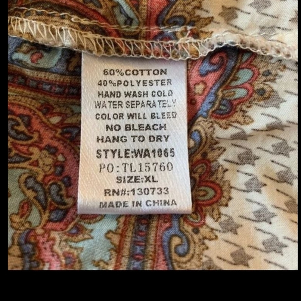 Umgee Multicolor Patchwork Tunic Or Short Dress 3… - image 5